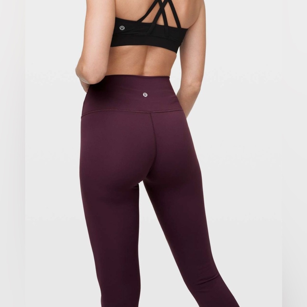 lululemon athletica Women's Leggings in Deep Plum Size 6 - Picture 5 of 13